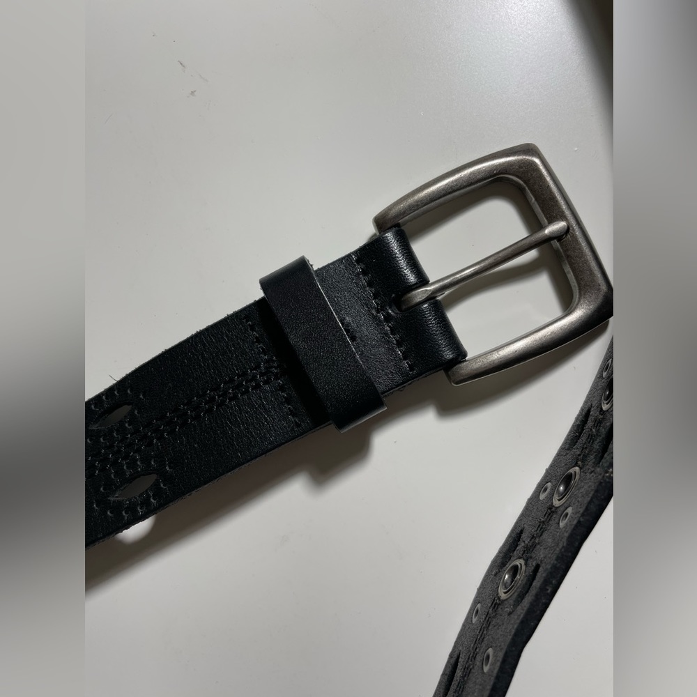 Women’s Medium Leather Belt Black